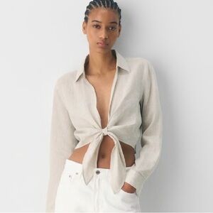Aritzia Connection Linen Blouse